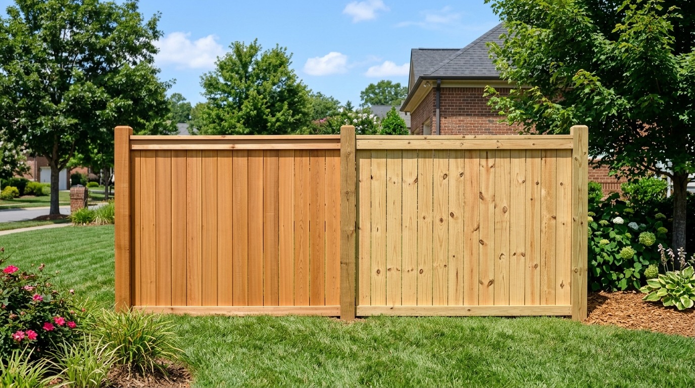 Cedar vs Pine Fence: Which Wood Lasts Longer in Charlotte, NC? [2026]